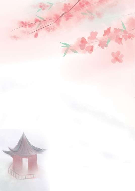 国风水墨1 (72)国风水墨信纸模板word模板